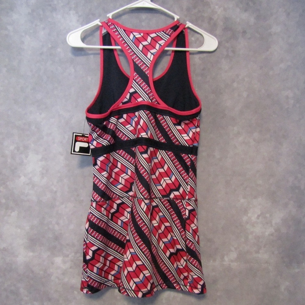 NWT Fila Girl's Athletic Tennis Dress Pink Black - Picture 4 of 6
